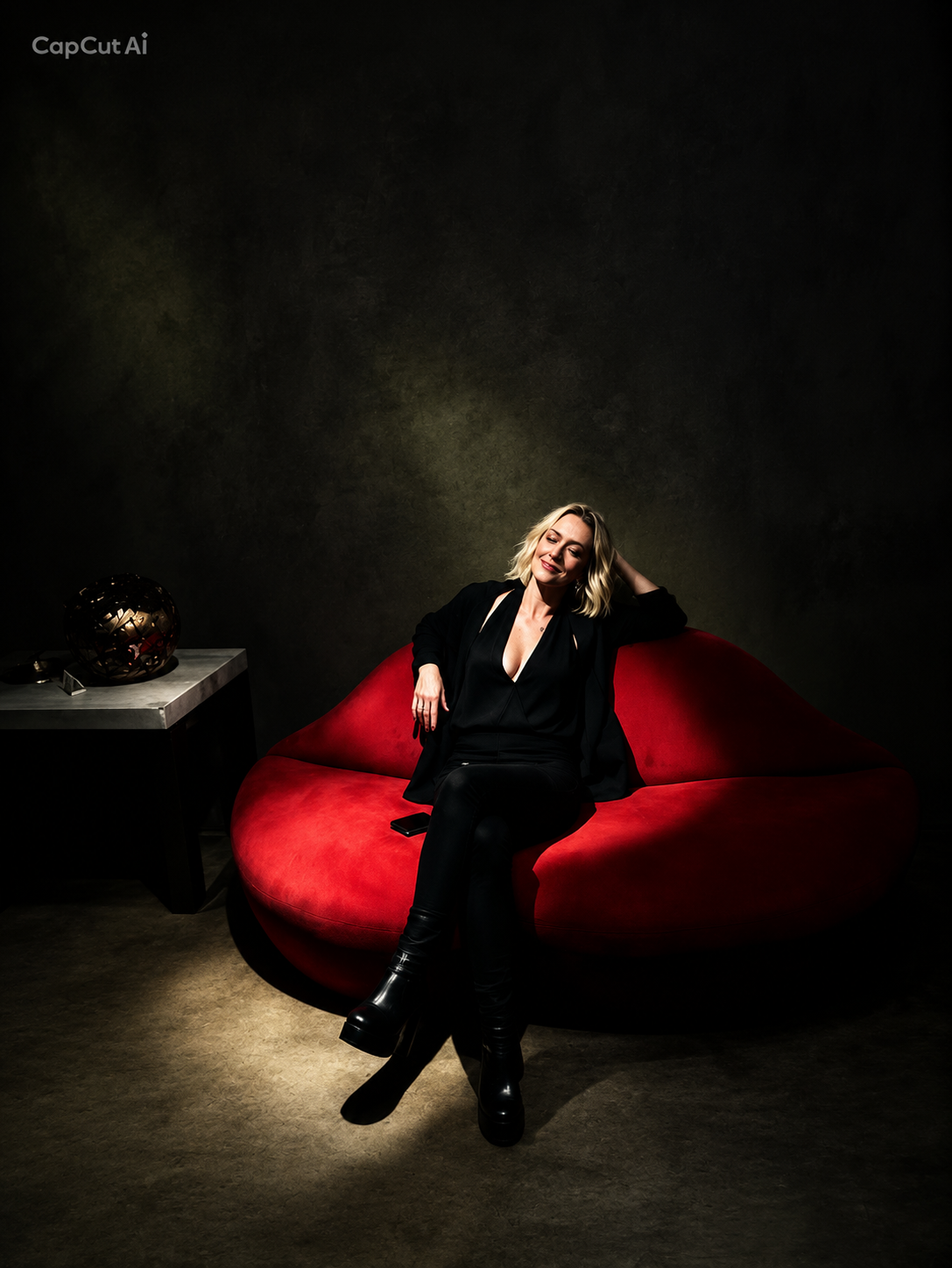 Ilka Lichi — portrait 1 with edited dark background